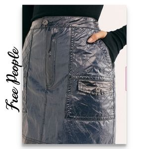 Free People Too Cool For School Quilted Skirt